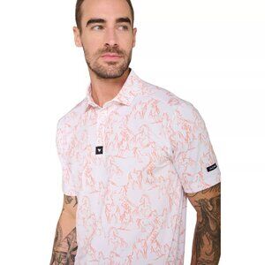 NWT Bad Birdie‎ Core Polo Golf Shirt Mens S "Wild Horses" Performance MSRP $78